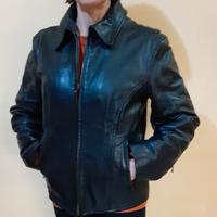 Benetton giacca in cuoio