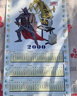 Calendario Vintage Anno 2000 Stratagemma Firenze