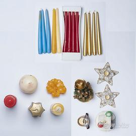 Lotto di decorazioni Portacandela e Candele