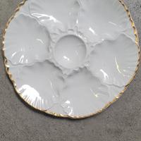 6 piatti da antipasto bordo oro