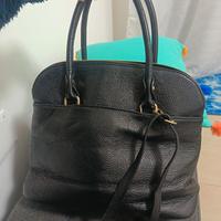 borsa in vera pelle completa di tracolla