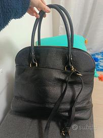 borsa in vera pelle completa di tracolla