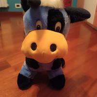 Peluche mucca viola e nera