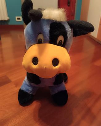 Peluche mucca viola e nera