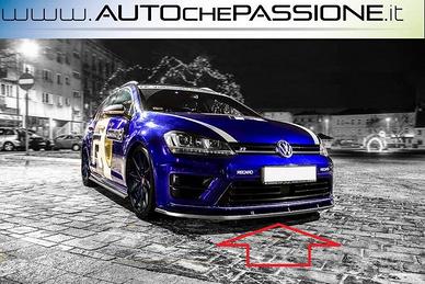 Splitter/spoiler anteriore per VW Golf 7 R 12>2017