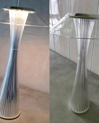 Kartell Space Lampada da Tavolo, Indoor, Cromo
