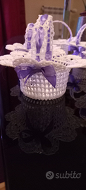 Bomboniere cestino uncinetto