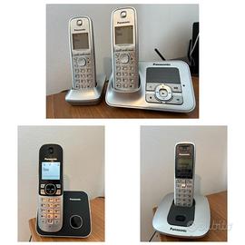 Lotto 4 cordless Panasonic 3 basi ufficio B&B