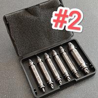 Set #2 estrattori doppia testa acciaio HSS 4341