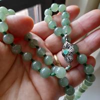 Collana di giada con chiusura in argento 925