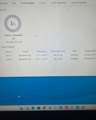 Nas + 2 hd  Synology e alimentatore