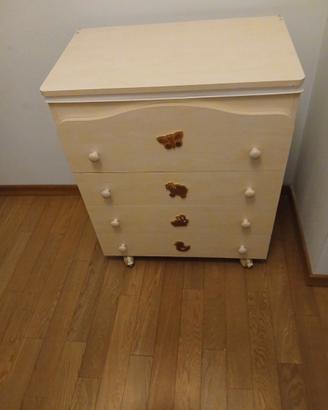 CASSETTIERA PER CAMERETTA NEONATO