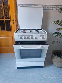 REX Cucina 4 fuochi a metano e forno elettrico