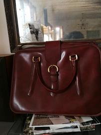Valigia pelle cuoio vintage