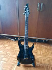 Ibanez RGMS7 7 corde fanned multiscala