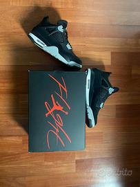 JORDAN 4 BLACK CANVAS