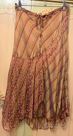 Gonna estiva in seta fantasia