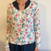 Golfino Twin Set a fiori, taglia S