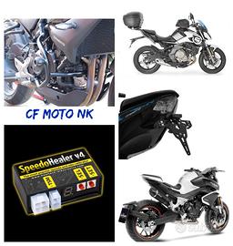 CF MOTO Nk accessori scarico freni bauletto barre