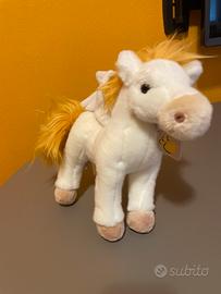 Peluche cavallo bianco con ali