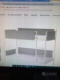 IKEA letto a castello VITVAL rete 90X200 cm