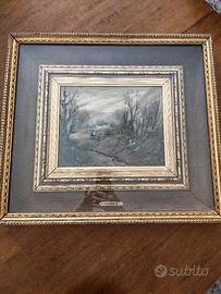 Paesaggi rurali olio su tela