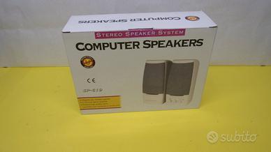 Coppia attive amplificate SP-619, stereo, ma