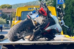 Ducati Multistrada 950s incidentata