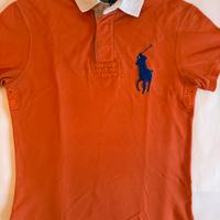 Polo Ralph Lauren arancione, 100% cotone, taglia S
