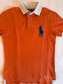 Polo Ralph Lauren arancione, 100% cotone, taglia S