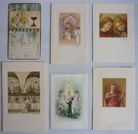 6 Santini prima comunione anni '60-70