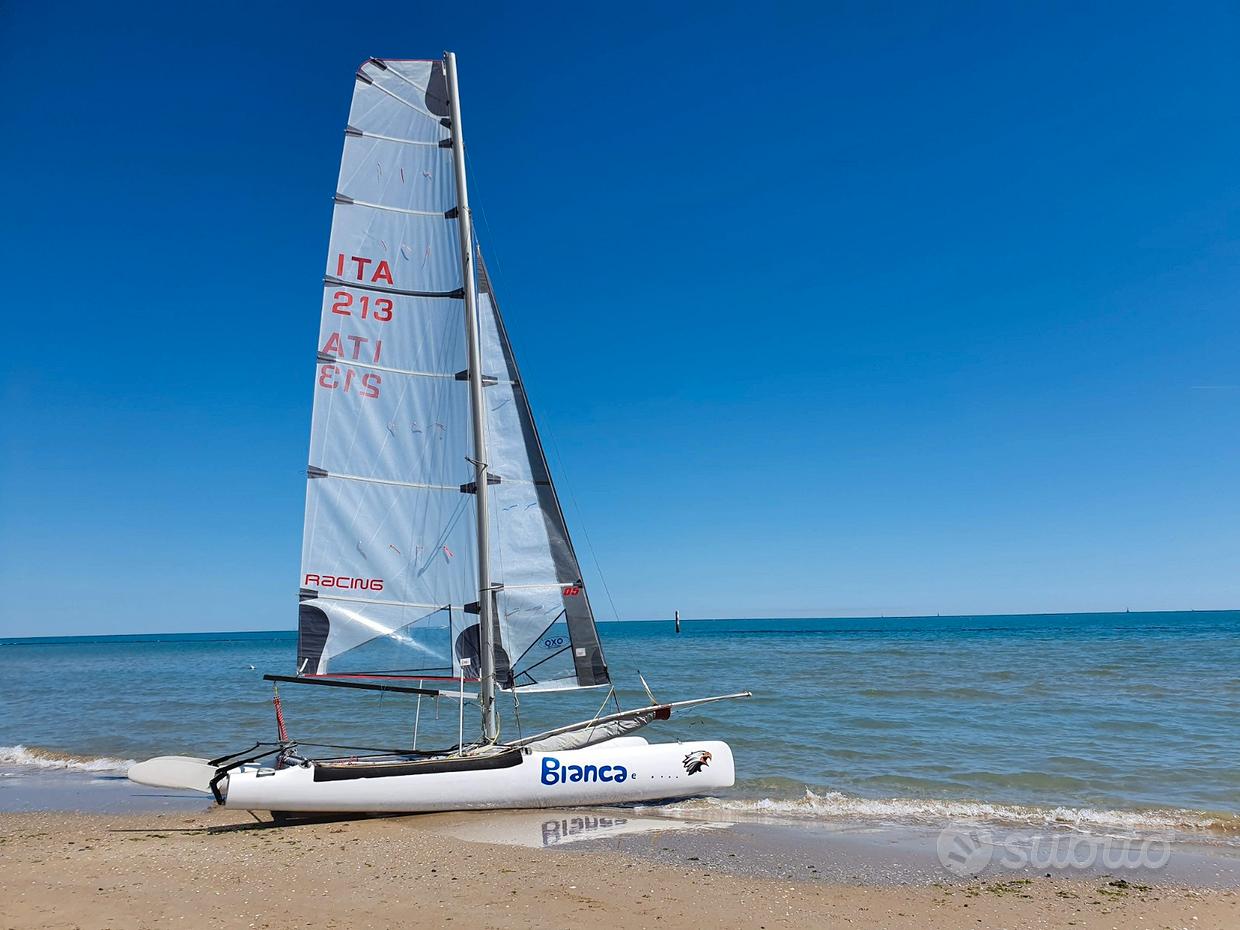 Timone CAT per catamarano in lega di alluminio, assorbitore