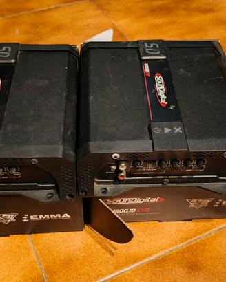 amplificatori soundigital 1600 + altoparlanti ciar