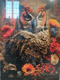 gufo realizzato a mano