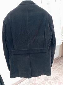 Giacca sarda velluto nera tg 50