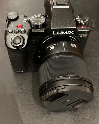 Lumix s5ii con obiettivo 50mm 1.8