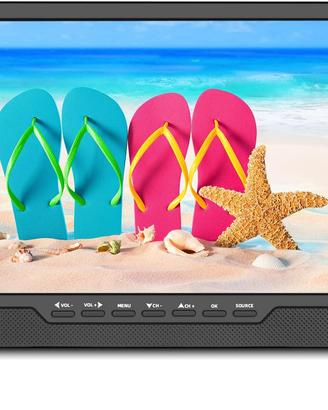 TV portatile 14 pollici LED con antenna e batteria
