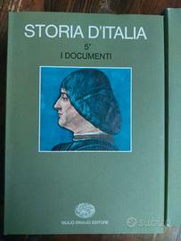 Storia d'italia - i documenti vol 1 e 2 einaudi