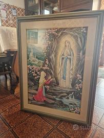 Quadro religioso Madonna di Lourdes