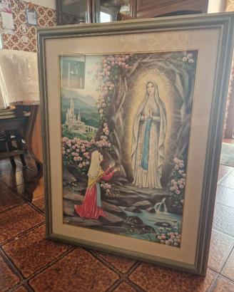 Quadro religioso Madonna di Lourdes