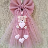 Fiocco nascita tulle 