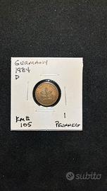 Collectible Coin 1 Pfennig 1984 KM# 105 🇩🇪