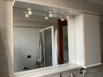 Mobile bagno con mensola e specchiera