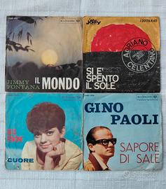 4 Vinili 45 Giri Paoli, Celentano, Fontana, Pavone