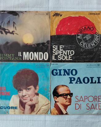 4 Vinili 45 Giri Paoli, Celentano, Fontana, Pavone