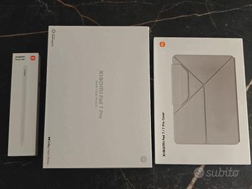Xiaomi Pad 7 Pro con cover e focus pen