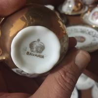 Servizio da caffè Bavaria da 12 decori in oro