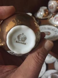 Servizio da caffè Bavaria da 12 decori in oro