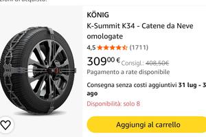 KÖNIG K-Summit K34 - Catene da Neve omologate