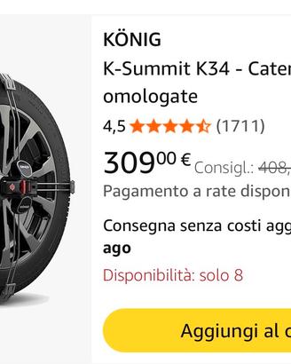 KÖNIG K-Summit K34 - Catene da Neve omologate